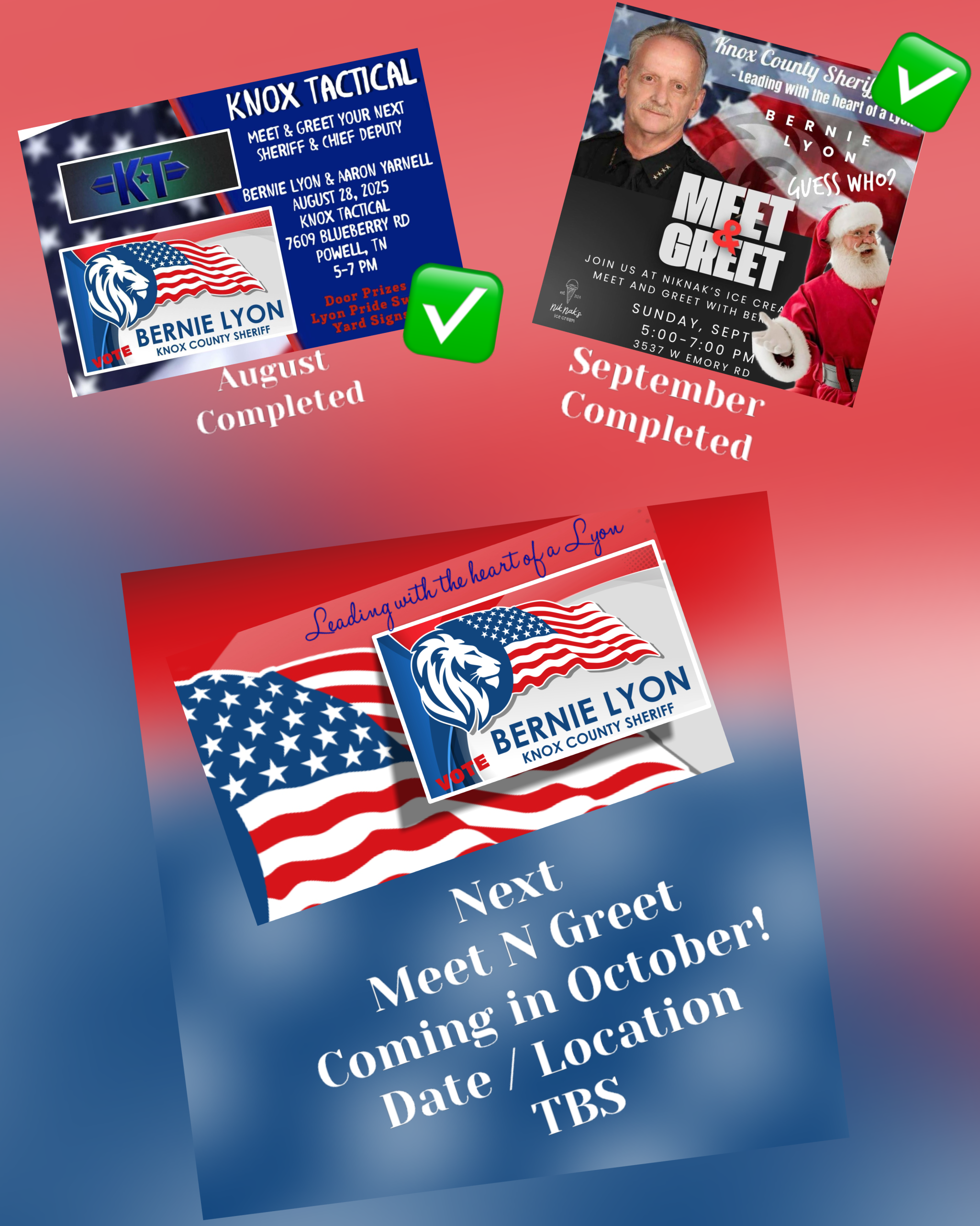 Meet and Greets: Bernie Lyon for Sheriff